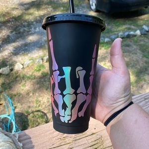 Cup with straw and lid